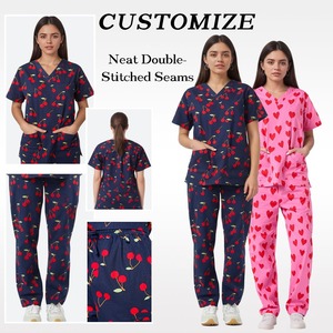 High Quality Top Design Healthcare Tunic Uniforms Beauty Salon Uniforms Medical <b>Scrub</b> Uniforms Customized Pakistan - Product Image 2