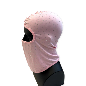 Cagoule de ski personnalisée en tricot à 3 trous avec strass, masque facial intégral thermique coupe-vent pour homme en polyester, idéale pour l'hiver et le cyclisme - Product Image 2