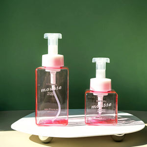 Flacon en mousse avec impression sérigraphique, couleur et logo personnalisés, rechargeable, 250 ml, 450 ml, carré, PETG, gel douche, savon pour les mains, emballage cosmétique - Product Image 6