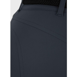 Pantalon d'équitation taille haute pour femme, couleur unie, coupe ajustée avec poche standard pour l'équitation - Product Image 3
