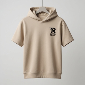 Custom <b>Short</b> <b>Sleeve</b> <b>Hoodie</b> - Product Image 3