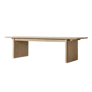 Mesa de Comedor Moderna para Exteriores, de Madera de Teca Sólida, Extensible, Elegante, Rectangular, con Tablero de Listones, Muebles para Jardín, Patio o Resort - Product Image 3