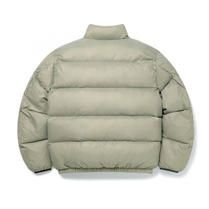 Men's Hooded Canvas Puffer Jacket Thick Polyester Wadding Eco-Friendly Windproof Casual Winter <b>Coat</b> <b>Zipper</b> Closure Solid Color - Product Image 2