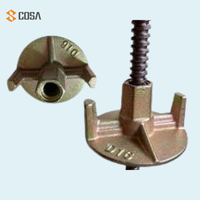 Écrou à oreilles pour coffrage en acier industriel, tige filetée, support technique en ligne pour bâtiments de bureaux, marque Vietnam COSA