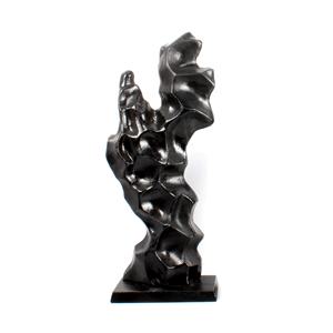 Gran escultura de abanico de aluminio fundido hecha a mano con acabado de Pátina verde a la venta a bajo precio - Product Image 2