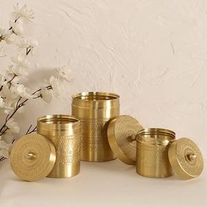 Best Selling Brass Container Cheap Rate Elegant Storage <b>Jar</b> for Kitchen Dining Table and Home Use By M/S SHAAD HANDICRAFTS - Product Image 4