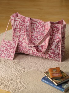 Bolso Tote Acolchado de Algodón con Estampado Artesanal Indio y Bolsa Adicional, Venta al Por Mayor - Product Image 3