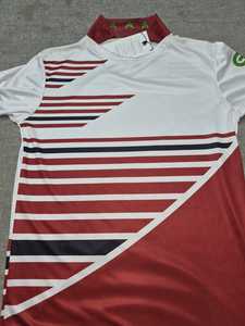 เสื้อเจอร์ซีย์แบบซับลิเมชั่นสั่งทำพิเศษ โลโก้ด้านหน้า โพลีเอสเตอร์ 100% สำหรับการแข่งขันและฝึกซ้อม ระบายอากาศได้ดี แขนสั้น ทรงปกติ เสื้อผ้าสำหรับผู้ใหญ่ - Product Image 3