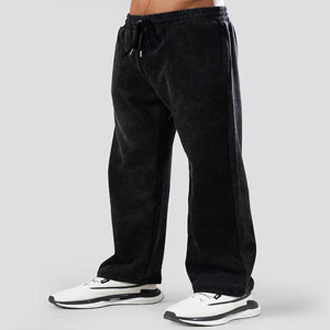 Men's Casual Jogger Pants Cotton Fleece Sweatpants Streetwear Sports Training <b>Trousers</b> <b>Elastic</b> <b>Waist</b> Custom Logo Athletic Wear - Product Image 2