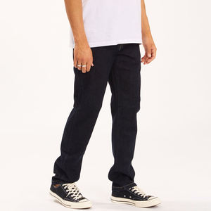 Jean en denim ample et droit pour homme, coupe décontractée, longueur intégrale, style vintage, respirant, pour l'été et l'automne - Product Image 4