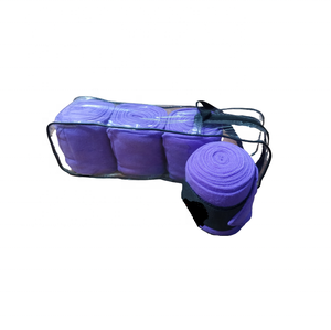 Bandages pour jambes de cheval en feutre non tissé blanc, bandages équestres en velours pour l'entraînement, les voyages et l'utilisation en écurie. - Product Image 6