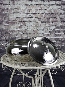 Polished Exterior Dishwasher Safe for Gas and Induction Cooker Metal Soup Pot with Lid Double Handle - Product Image 3