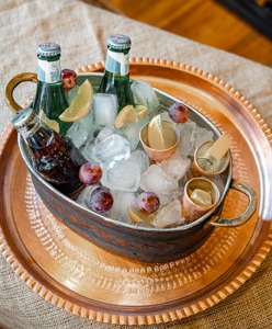 Galvanized Ice Tubs For Parties Events Beverage Cooling Bucket Home Bars Clubs And Outdoor <b>Serving</b> Use Stylish Metal Tub - Product Image 6