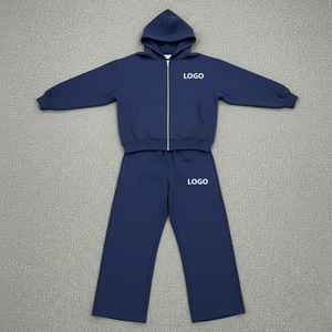 Conjunto Deportivo Casual de Dos Piezas para Mujer, 100% Algodón, Estampado de Gran Calidad, con Brillantina y Pedrería, para Otoño e Invierno - Product Image 1