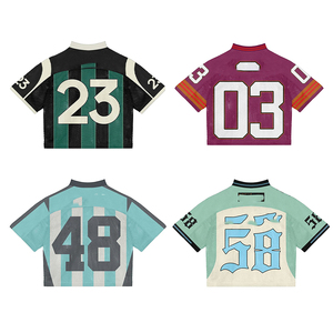 Camiseta de Fútbol Unisex Número 23, Manga Corta, Transpirable, Malla de Poliéster, Cuello Camisero, Corte Regular, Protección UV - Product Image 5
