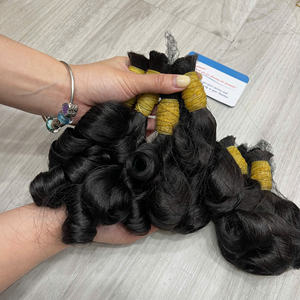 Extensions de cheveux humains bouclés de qualité supérieure, couleur noire, prix imbattable directement de l'usine - Product Image 4