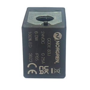 โซลินอยด์คอยล์ NORGREN 24VDC 0.25A 6.0W IP65 รหัส 83J สำหรับวาล์วอุตสาหกรรม - Product Image 1