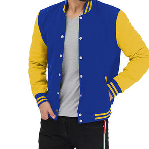 Vestes universitaires d'hiver haute performance pour lycées, collèges et universités avec fermeture boutonnée, faible MOQ, vestes universitaires tendance pour hommes - Product Image 2