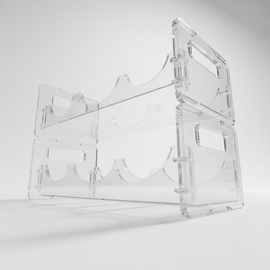 Exhibidor de Vino Acrílico Transparente Personalizado, Organizador de Botellas para Mostrador, Tienda, Hotel, Restaurante - Product Image 2