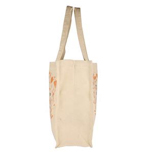 Bolso de mano de muselina de algodón 100% con estampado personalizado Lino de algodón orgánico natural con mango largo Entrega rápida - Product Image 3