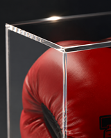 Boîte de présentation en acrylique, design gant de boxe, publicité moderne, personnalisée, anti-poussière, anti-humidité, rangement, Super Mall Sport