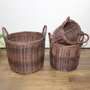 Panier de rangement durable en osier fait à la main pour l'organisation de la cuisine et les besoins de stockage à domicile - Product Image 3