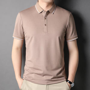Polo à manches courtes pour homme, style décontracté d'été, qualité supérieure, tissu en soie glacée, séchage rapide - Product Image 3