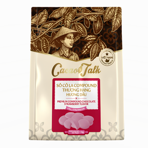 Factory OEM/ODM Wholesale High Quality Strawberry Compound <b>Chocolate</b> Button Cocoa 1KG Bakery Biscuits Cookies HALAL Hot Selling - Product Image 1