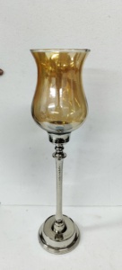 Metal Hurricane Candle Holder <b>Tealight</b> Hurricanes With Gold Finishing Design Table Decor Centerpiece Handmade Royal Designer - Product Image 6