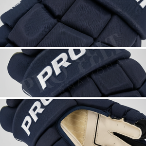 Gants de hockey sur glace Pro Felt Team, équipement de protection rembourré pour joueurs adultes, main gauche et droite, gants durables à adhérence optimale - Product Image 4