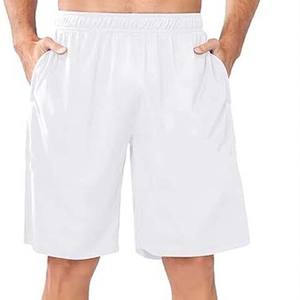 กางเกงขาสั้นผู้ชายกางเกงขาสั้นผ้าฟลีซสำหรับยิมและฟิตเนสเอวสูงมีกระเป๋าแห้งเร็ว - Product Image 2