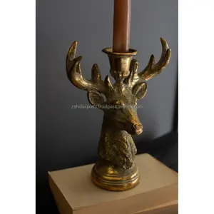 Bougeoir de Noël en fer rustique contemporain fait à la main pour la décoration de la maison de style ferme et les espaces de vie intérieurs - Product Image 2