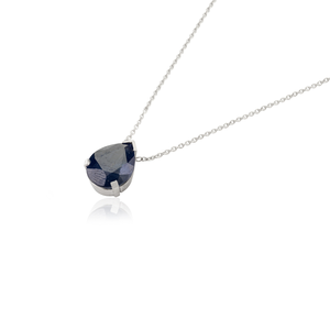18K Solid White Gold Vintage Butterfly Pendant <b>Necklace</b> with <b>Ruby</b> and Diamond - Product Image 4