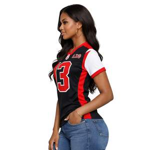 Maillot de football noir Delta Sigma Theta pour femmes, coupe confortable, qualité supérieure, vêtements de sororité grecque, vêtements de sport athlétiques - Product Image 3