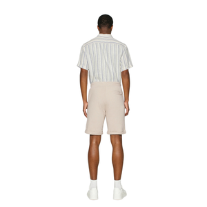 Custom <b>Men</b> Beige Sweat <b>Shorts</b> <b>Elastic</b> <b>Waist</b> Drawstring Side Pockets Above Knee Casual Relaxed Fit Private Label Wholesale <b>Shorts</b> - Product Image 2