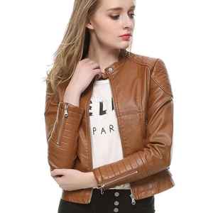 Plain Color Slim Fit <b>Yoga</b> Wear Women Leather <b>Jacket</b> Winter Waterproof Casual Quilted <b>Jackets</b> Hot Selling Fashion Leather <b>Jacket</b> - Product Image 6