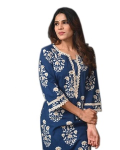 Women Cotton Straight Printed Kurti Soft Breathable <b>Kurta</b> for Office & Casual Use Stylish Ethnic Long <b>Kurta</b> for Ladies Trendy - Product Image 6