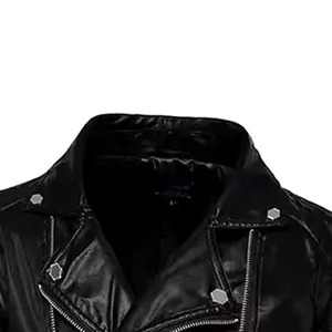 <b>Leather</b> <b>Jacket</b> Premium Quilted <b>Leather</b> Biker Coat Lightweight Street Fashion OEM ODM Manufacturer Direct - Product Image 5