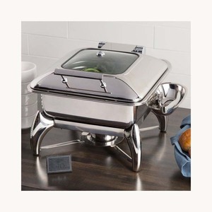 Modern Roll Top Chafing Dish Metal Stylish Customized Food Warmer Chafing Dish New Design For Hotel Banquet Service - Product Image 4