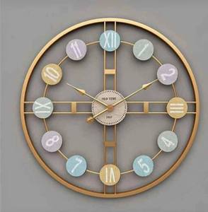 Horloge murale en fer avec chiffres romains, nouvelle arrivée, décoration murale pour salon, salle à manger, grande taille, horloge murale en métal - Product Image 6