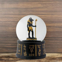 Statue de pharaon égyptien personnalisée verre à neige résine artisanat Souvenirs produit cadeau touristique parfait