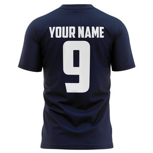 Camiseta Deportiva Personalizada Unisex con Escudo, 100% Poliéster, Impresión por Sublimación, Diseño Paisley, Secado Rápido, Manga Corta - Product Image 3