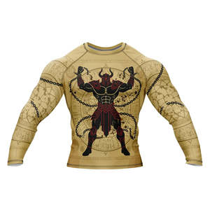 Ropa de Moda MMA, Nueva Llegada, Camiseta de Compresión 3D para Hombre, Secado Rápido, UPF50, Transpirable, Ecológica, para Fitness - Product Image 1