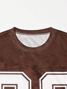 T-shirts en jersey pour hommes, coupe oversize ample, en maille, à imprimé graphique, col rond, manches courtes, style streetwear - Product Image 5