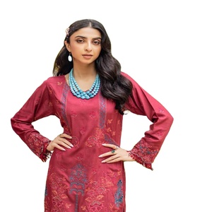 Hermoso traje Jacquard de 3 piezas Salwar Kameez para mujer, ropa diaria paquistaní y ropa de fiesta Vol ZAREEN Ready-Made by Dr Haris - Product Image 1