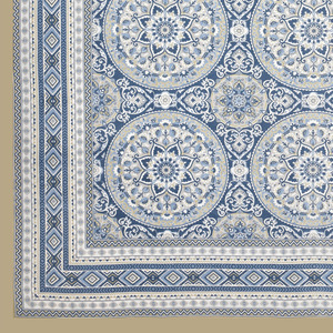 Juego de Ropa de Cama de Algodón con Estampado Étnico, Sábana King Size con Fundas de Almohada, Diseño Jaipuri Azul - Product Image 5