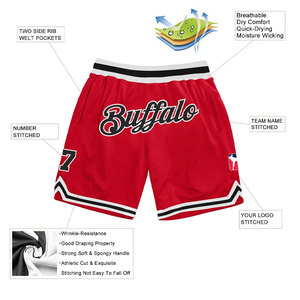 Shorts de basketball en tissu mesh à séchage rapide, coupe décontractée, pour athlètes, confortables et amples, pour l'entraînement sportif. - Product Image 2