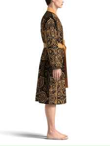 Peignoir de luxe en satin de soie épais pour homme, imprimé, respirant, pour toutes les saisons, tenue décontractée, spa, logo personnalisé, vente en gros - Product Image 2