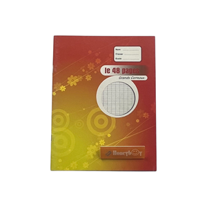 Cahier d'exercices à motifs floraux, cahier d'exercices scolaire à lignes françaises pour l'apprentissage, 17*22 cm - Product Image 2