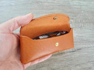 Genuine Leather <b>Reading</b> <b>Glasses</b> Case Slim Fit Eyewear Protector Manufacturer Direct Export LGC-0140 - Product Image 2